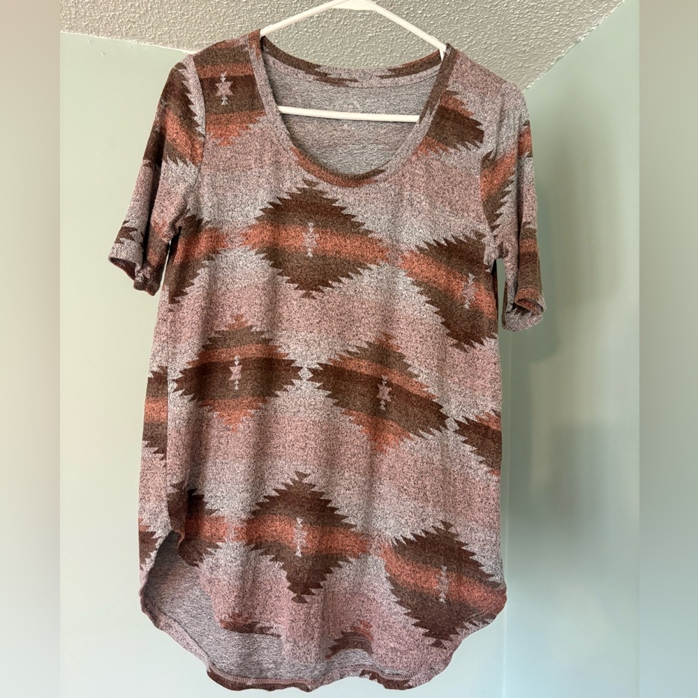 Women's Aztec Patterned T-Shirt